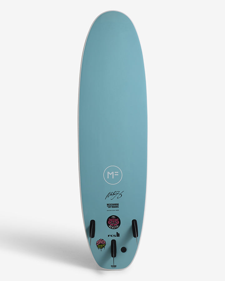 BEASTIE SUPER SOFT - WHITE/TEAL FCSII